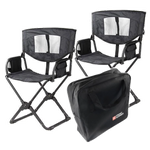 Dwa rozkładane krzesła turystyczne Front Runner Expander Chair z podwójnym pokrowcem transportowym